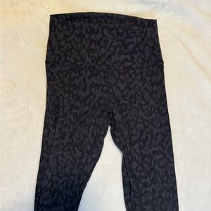 Lululemon Athletica Black Patterned Leggings
